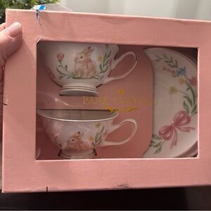 Bunny Tea Set - Pink and White